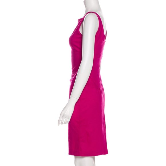 Diane Von Furstenberg, Fushia Sheath Dress, size 0 - Picture 3 of 15